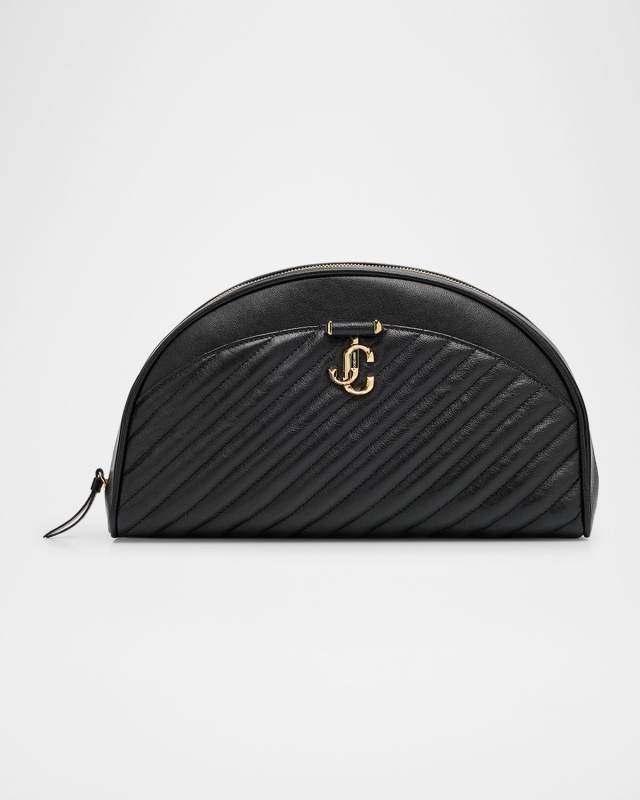 Avenue Quilted Leather Curve Pouch Bag